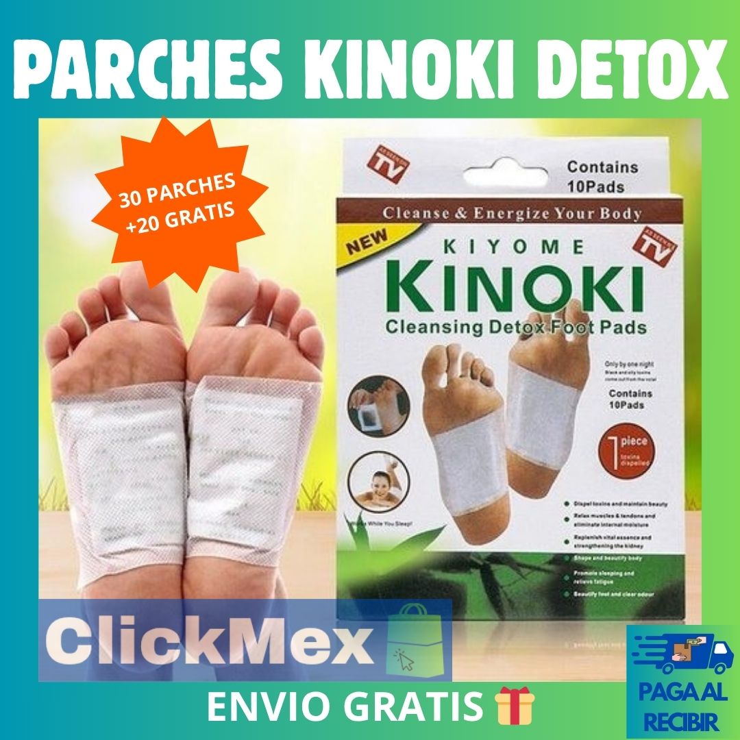Parches Kinoki Detox Pies 30 Parches + 20 Gratis