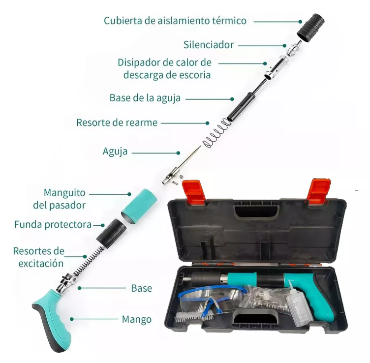 FijaTech Pistola de Fijación de Clavos
