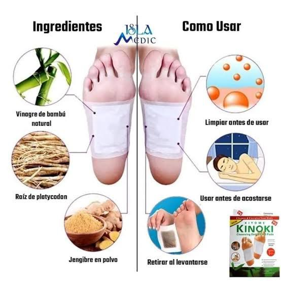 Parches Kinoki Detox Pies 30 Parches + 20 Gratis