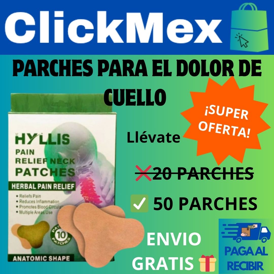 Hyllis Parches para el Alivio de Dolor de Cuello ¡Super Oferta!